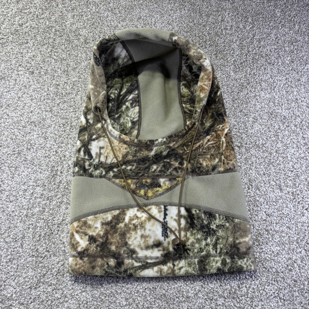 Cabela's Fleece Camo Balaclava‎ Facemask Hood Men One Size Hunting Cold Weather